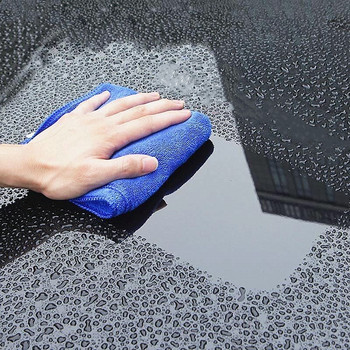 10PCS Нови кърпи за почистване на автомобили от микрофибър Автомобили Мотоциклети Измиване на стъкло Домакински почистващи кърпи Малки кърпи 25X25CM