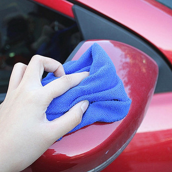 10PCS Нови кърпи за почистване на автомобили от микрофибър Автомобили Мотоциклети Измиване на стъкло Домакински почистващи кърпи Малки кърпи 25X25CM