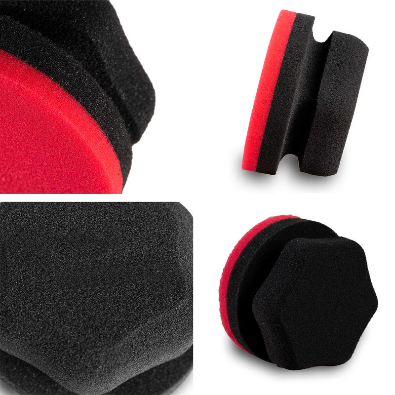 Детайли King Car Car Waxing Foam Applicator 4-инчов ръчен автомобилен керамичен апликатор за кола маска