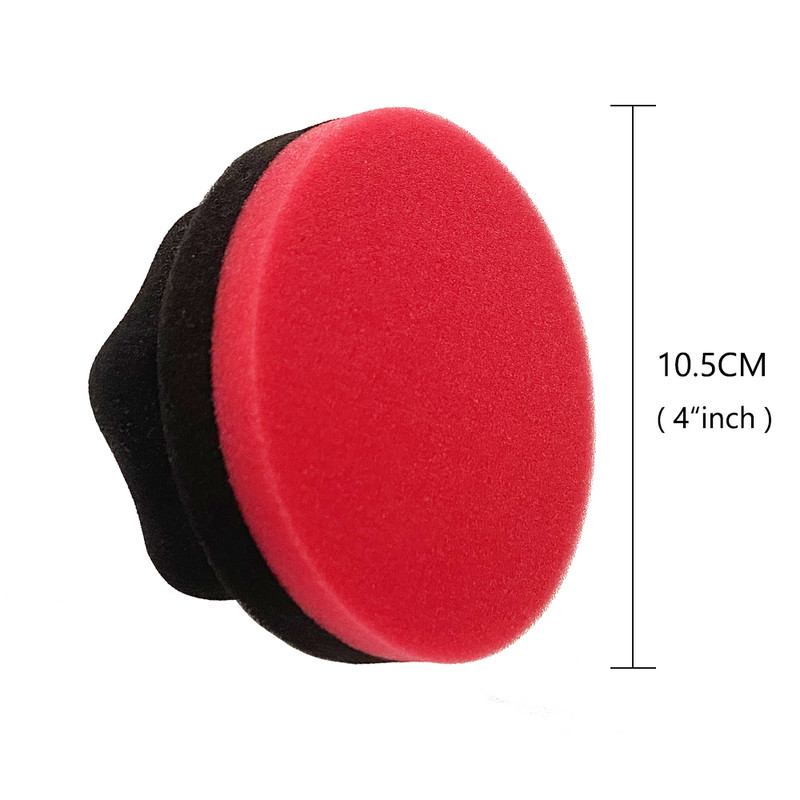 Детайли King Car Car Waxing Foam Applicator 4-инчов ръчен автомобилен керамичен апликатор за кола маска