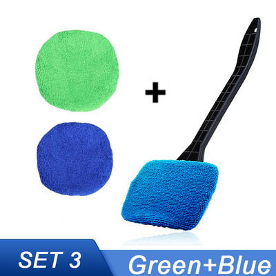 Auto aknapesuri harjakomplekt esiklaasi tolmu eemaldamise pesuriist sisemuses Auto klaasipuhasti pika käepidemega autotarvikud