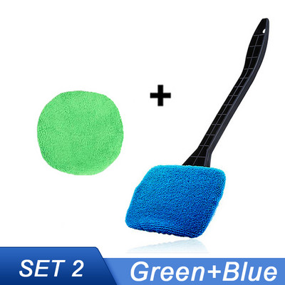 Auto aknapesuri harjakomplekt esiklaasi tolmu eemaldamise pesuriist sisemuses Auto klaasipuhasti pika käepidemega autotarvikud