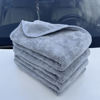 SEAMETAL 6/3/1 бр. Микрофибърна кърпа за кола 800GSM Супер абсорбираща кърпа за почистване на кола Подгъваща кърпа Автоматично пране Сушещи кърпи Парцали за детайли