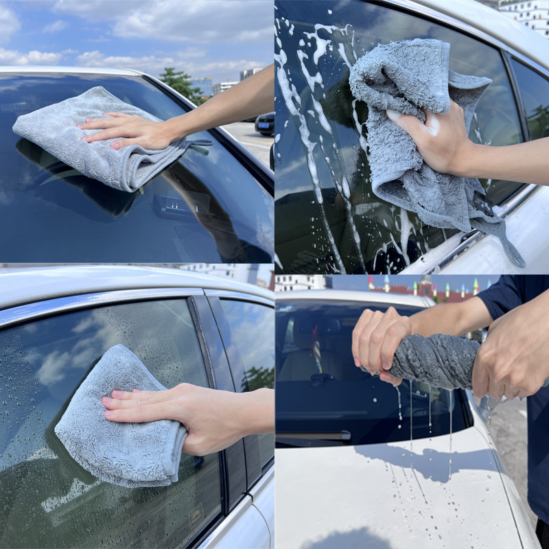 SEAMETAL 6/3/1vnt Automobilinis mikropluošto rankšluostis 800GSM Super Absorption Automobilių valymo apsiuvimo šluostė Auto Wash Džiovinimo Rankšluosčiai Detalės Rags