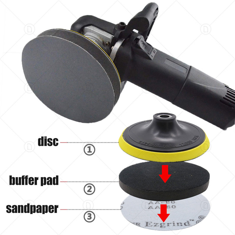 3 colių putplasčio kempinės poliravimo pagalvėlės automobilių šlifavimui.