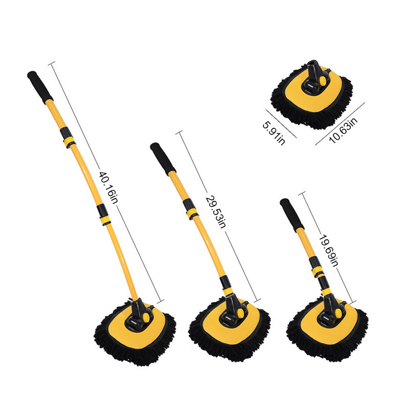 Νέα σφουγγαρίστρα καθαρισμού αυτοκινήτου Chenille χωρίς γρατσουνιές βούρτσα πλυσίματος αυτοκινήτου Τηλεσκοπική σφουγγαρίστρα καθαρισμού με μακριά λαβή για εργαλείο αυτόματου καθαρισμού