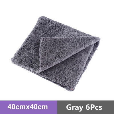 Bossnice 6 buc. prosop din microfibră de 16 inci pentru spălat auto mașini pentru lustruire și spălare detaliu prosop pentru uscare mașină cârpă pentru curățare profesională