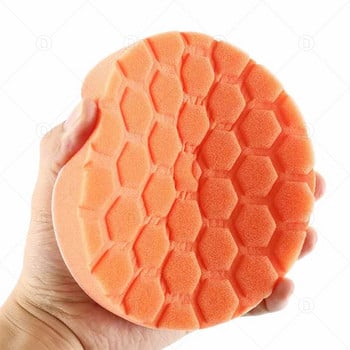 5PCS 3/4/5/6/7 Inch Car Waxing Полиране Buffing Sponge Pad Комплект за автоматична полираща машина за фарове Детайлиране Почистване Измиване Fininshing