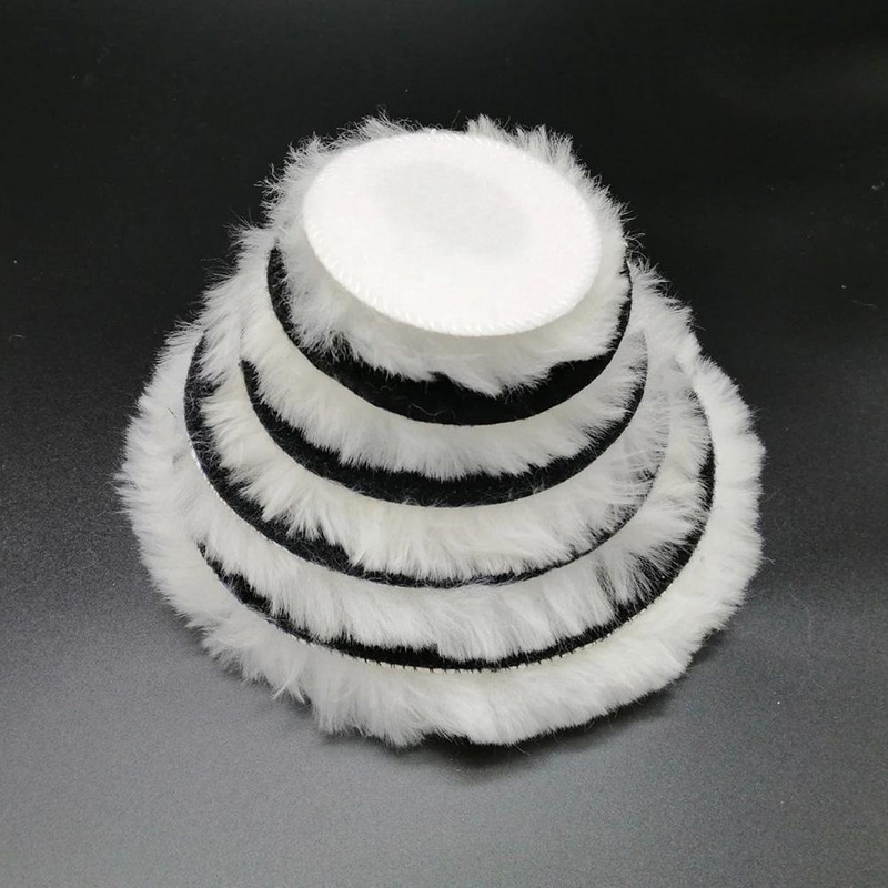 3/4/5/6/7 colių automobilių poliravimo disko vatos poliravimo rato mašina kempinės rato dirbtinė rutulinė vata automobilių poliravimo gręžimo adapteriui