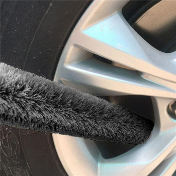 60 см четка за гуми и колела Комплект за почистване на автомобили Инструмент за миене Четка Детайли Решетка на гуми Двигател Аксесоари за автоматично почистване 2022