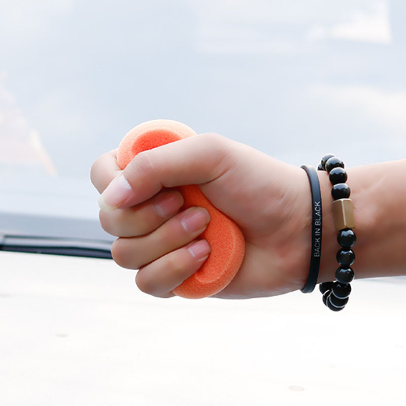 Car Wax Polish Pad Sponge Cleaning Foam Kit Terry Cloth Μαξιλαράκια εφαρμογής μικροϊνών με λαβή λαβής με στυλ αυτοκινήτου