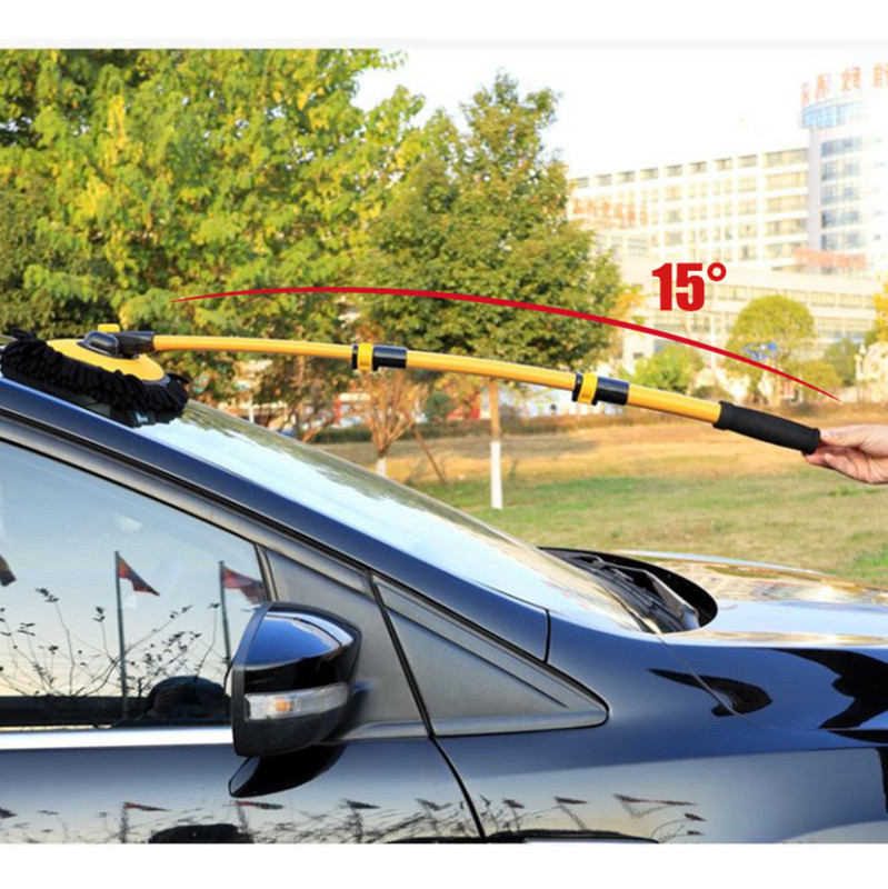 Mop telescopic pentru spălat mașină, mâner lung, cap de perie din chenilă, curățarea caroseriei mașinii, unelte pentru perie telescopică, accesorii auto