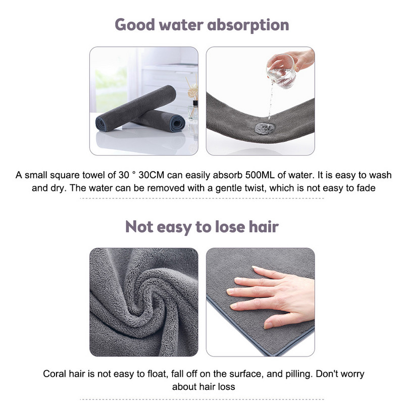 Višenamjenske krpe za čišćenje automobila Super upijajući ručnik za sušenje automobila Suede Coral Velvet Dvostrani ručnik za sušenje automobila od mikrovlakana