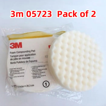 American 3M 05723 Δίσκος στίλβωσης σφουγγαριού 8 ιντσών 200 mm Γυάλισμα αυτοκινήτου Δίσκος κερώματος Λευκό χοντρό σφουγγάρι