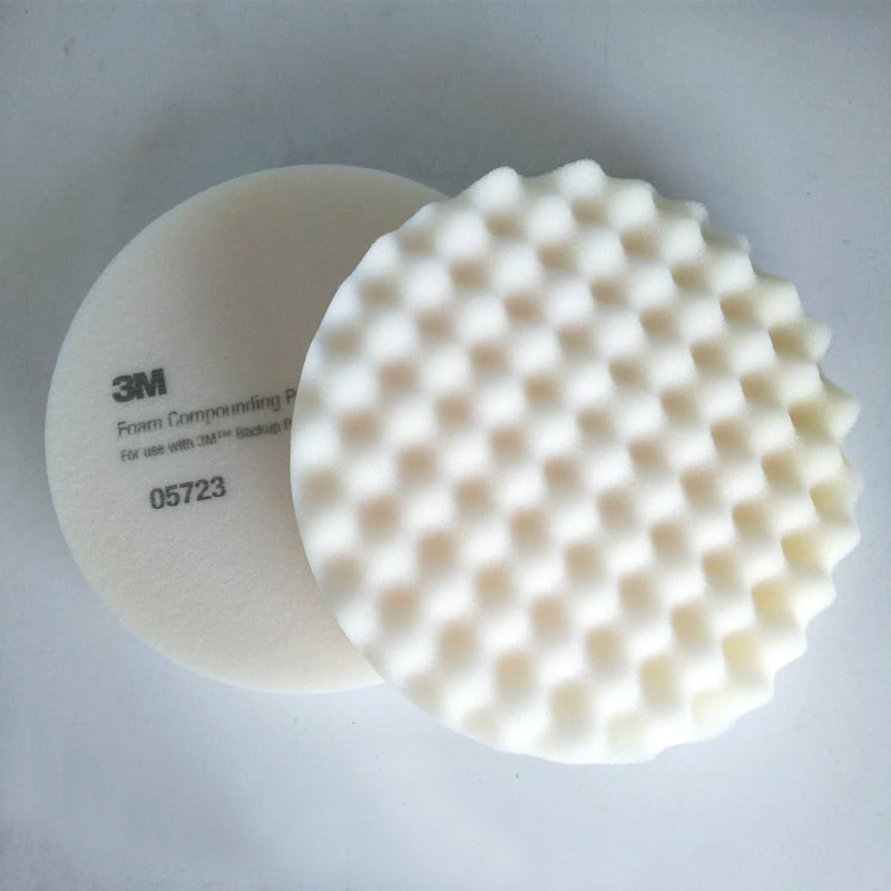 Американски 3M 05723 диск за полиране на гъба с топка 8 инча 200 мм диск за полиране на автомобили с кола маска Бяла груба гъба