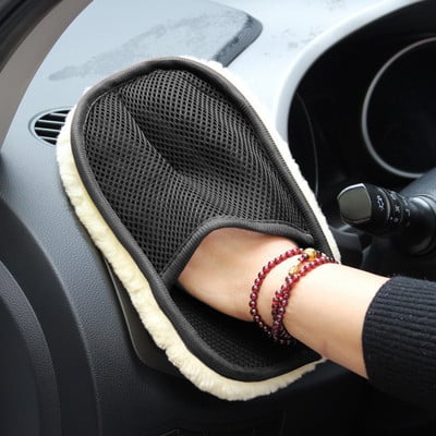 Curățare mașină Styling auto Interior Lână moale Mănuși de spălat mașină Perie de curățare Îngrijire mașină de spălat motociclete Accesorii de decorare auto