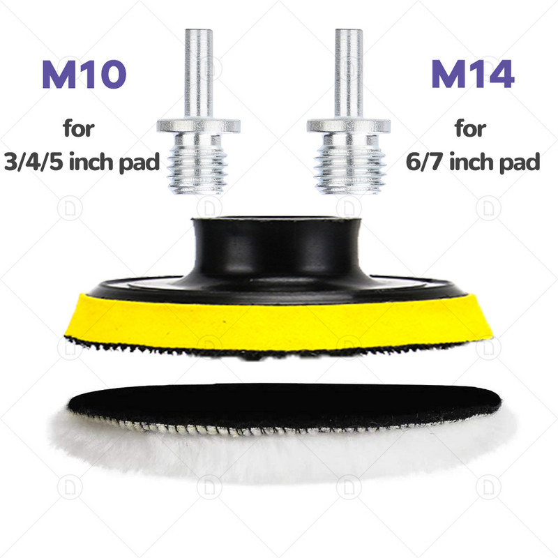 Δίσκος 3/4/5/6/7 ιντσών με σφουγγαράκι για γυάλισμα αυτοκινήτου απομίμηση δίσκου γυαλίσματος μαλλί με γυάλισμα οπίσθιας όψης σφουγγαράκια καθαρισμού κερί Buffer Buffer Car Body Καθαρισμός