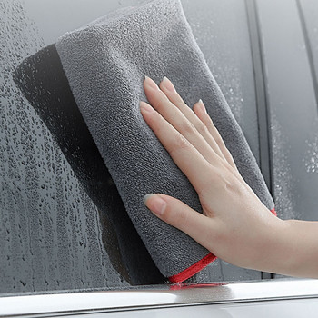 Πετσέτες μικροϊνών χοντρό ύφασμα καθαρισμού Πετσέτες απορρόφησης καθαρισμού διπλής όψης Λούτρινες πετσέτες για αυτοκίνητα υψηλής ποιότητας 40x40/80cm