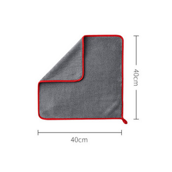 Микрофибърна кърпа Дебела почистваща кърпа Сушеща кърпа Абсорбираща почистваща двулицева плюшена кърпа за автомобили висок клас 40x40/80 см