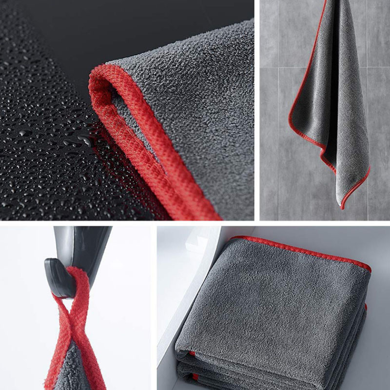 Prosop din microfibră Pânză groasă de curățare Prosop de uscare Prosop absorbant de curățare Prosoape de pluș cu două fețe pentru mașini de calitate superioară 40x40/80cm