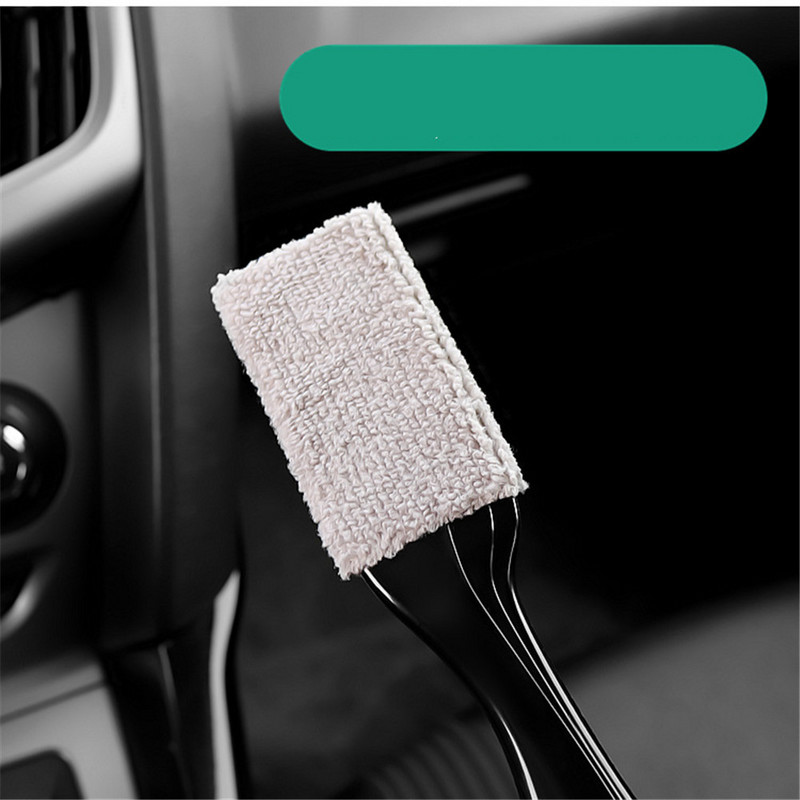 Olevo Perie de curățare interioară multifuncțională cu două fețe Unelte de spălat auto pentru panou de aer condiționat Eliminare praf