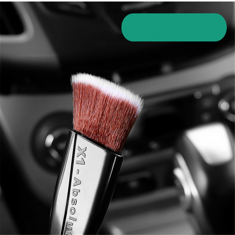 Olevo Perie de curățare interioară multifuncțională cu două fețe Unelte de spălat auto pentru panou de aer condiționat Eliminare praf