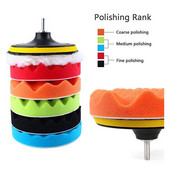 8 bucăți/set disc de lustruit auto-adeziv pentru lustruire cu ceară burete de lână disc de lustruit roți pentru mașină de lustruit burghiu 3/4/5/6/7 inch