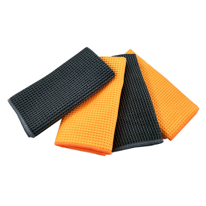 2 tk autopesu rätik klaasi puhastus vesi kuivatamine mikrokiust akna puhastuslapp Automaatne detailing vahvel kudumine köögivannile 40*40cm