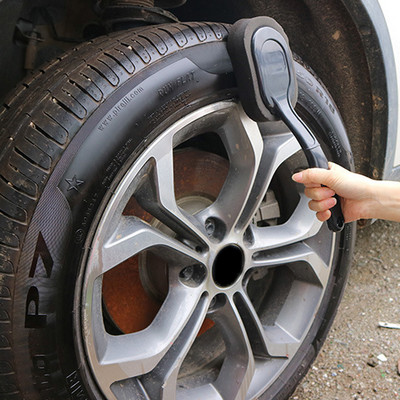 Четка с дълга дръжка Wax Polishing Washer Wipe Paint Care Onever Auto Car Tire Wheel Waxing Полираща гъба Washing Cleaning Brush