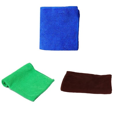 Лесно почистване 25*25 см микрофибърна кърпа за автомивка Почистваща кърпа за сушене на автомобили Кърпа за грижа за автомобила Детайлна кърпа за автомивка Никога не надрасквайте