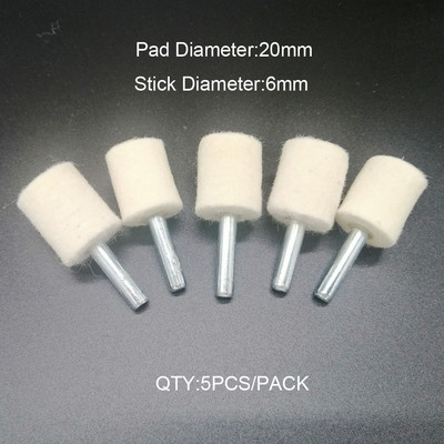 Roți de lustruit 3mm și 6mm Tijă mini con și tampoane cilindrice Seturi pentru îngrijirea mașinii Disc de lustruit din pâslă Tampoane de lustruit din pâslă de lână