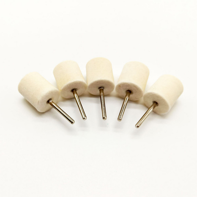 Roți de lustruit 3mm și 6mm Tijă mini con și tampoane cilindrice Seturi pentru îngrijirea mașinii Disc de lustruit din pâslă Tampoane de lustruit din pâslă de lână
