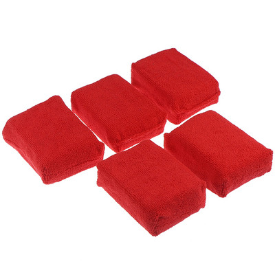 5 tk autohoolduse esmaklassilised mikrokiust aplikaatorid käsnad, lapid, mikrokiust kätevaha poleerimispadi