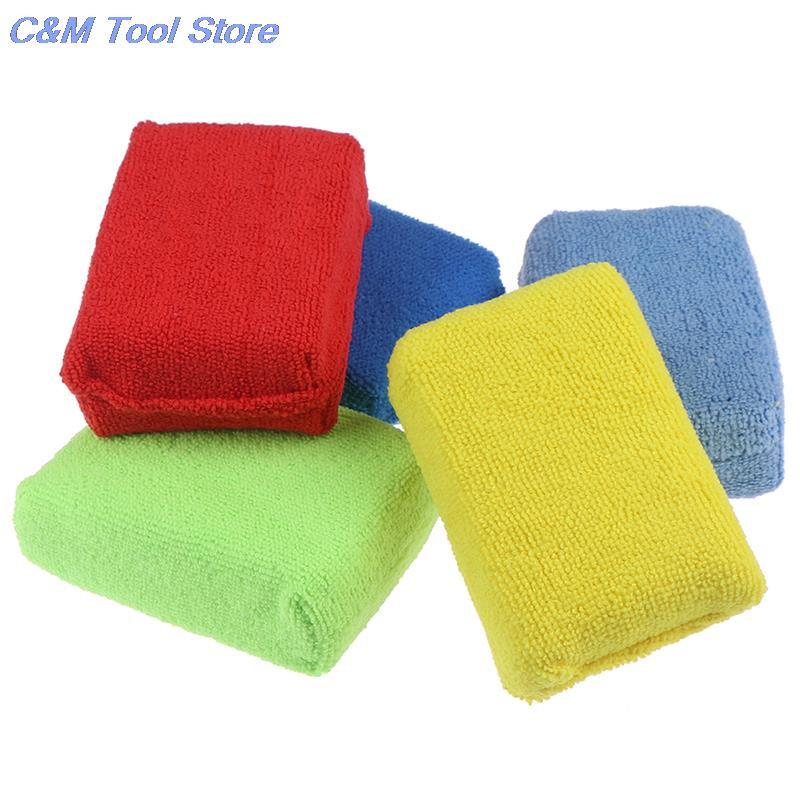 5 tk autohoolduse esmaklassilised mikrokiust aplikaatorid käsnad, lapid, mikrokiust kätevaha poleerimispadi