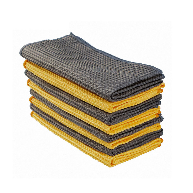 Prosop de spălat auto pentru curățarea sticlei ceară pentru lustruire detaliere pentru țesătură de vafe prosop curățare mașină pânză din microfibră Detergent de bucătărie 40x40cm