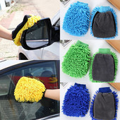 1 τμχ αδιάβροχο πλύσιμο αυτοκινήτου από μικροΐνες σενίλ γάντια χοντρό κερί αυτοκινήτου καθαρισμού αυτοκινήτου με λεπτομέρεια βούρτσα Auto Care Γάντι διπλής όψης