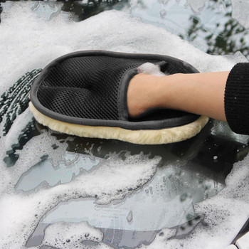 Car Styling Wool Μαλακά γάντια πλυσίματος αυτοκινήτου Βούρτσα καθαρισμού Προϊόντα φροντίδας πλυντηρίου μοτοσικλετών Εργαλείο καθαρισμού Γάντι πλυσίματος αυτοκινήτου