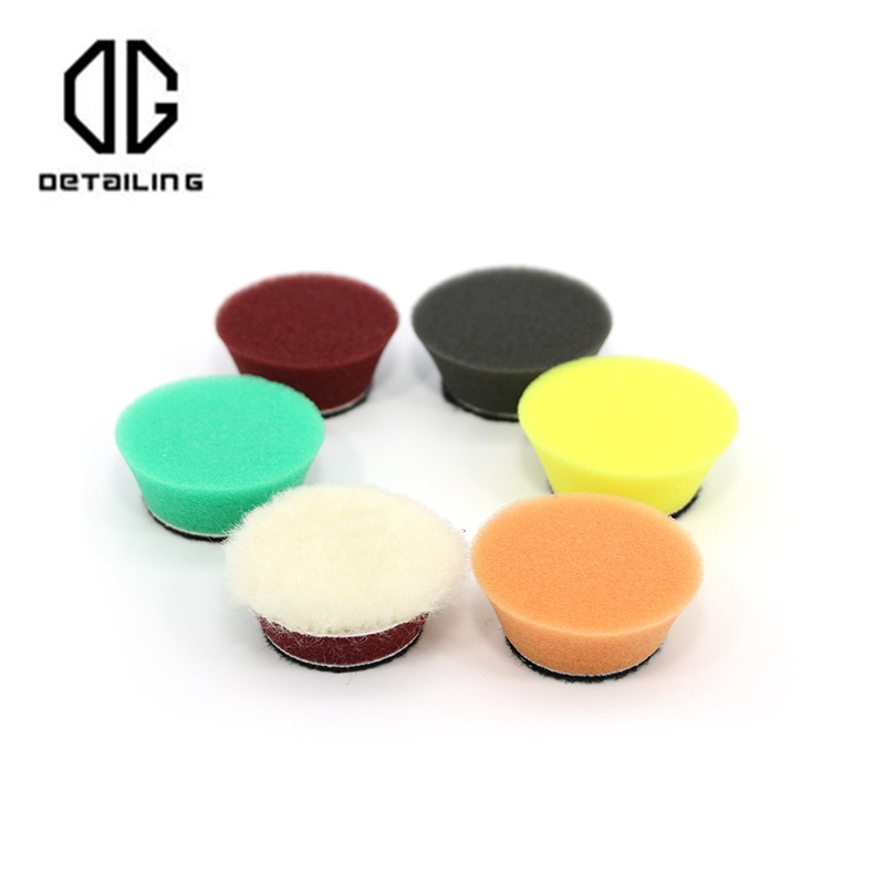ΛΕΠΤΟΜΕΡΕΙΕΣ 1" Mini Polishing Pad Pad Kit 5/6/7pcs Car Buffing Polisher Pads Αφρώδες βερνίκι Pad Kit από το κόψιμο στο φινίρισμα