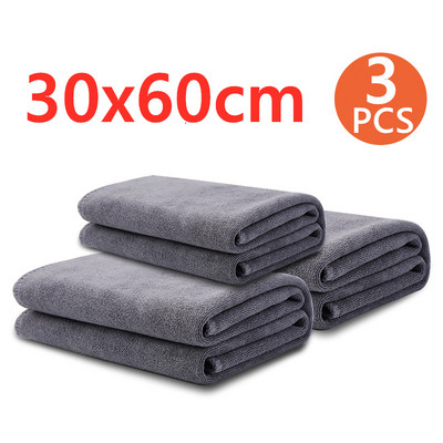 3/5/10 τμχ Extra Soft Car Wash Microfiber Πετσέτα Καθαρισμός αυτοκινήτου Στεγνόπανο Care Care Πανί με λεπτομέρειες Αξεσουάρ πετσετών πλυσίματος αυτοκινήτου