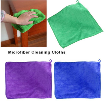 10PCS Микрофибърна кърпа за почистване на автомобили Автомобилен мотоциклет Измиване на стъкло Домакински почистващи кърпи за сушене за автомобили