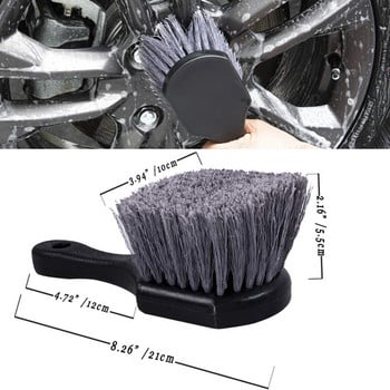 1/2 τεμ. Car Detail Brush Kit Automotive Brush Vehicle Car Cleaning Brush set Βούρτσα λεπτομέρειας αυτοκινήτου για ελαστικό τροχού αυτοκινήτου Εσωτερικό φτερό ζάντας