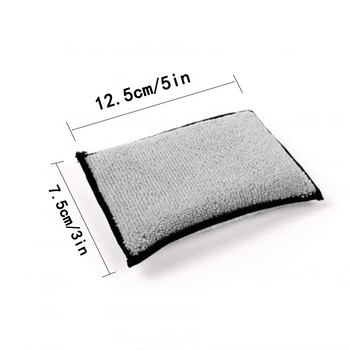 Auto Detailing Fleece Scrubbing Sponge for Plastic Leather Car Detailing Cleaning Towel Microfiber Car Cleaning Tools 1/2/4Pcs