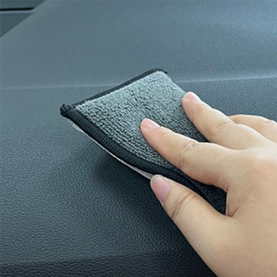 Auto Detaļas Flīsa tīrīšanas sūklis plastmasas ādas automašīnu tīrīšanai Mikrošķiedras dvieļi automašīnu tīrīšanas rīki 1/2/4 gab.