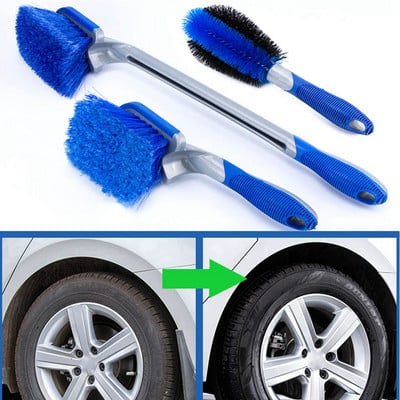 3 izmēra paplāksne Transportlīdzekļa virsbūves virsmas riteņu skrubis Auto riepu tīrīšanas birste Riepu riteņu loka rumbas birstes Automātiska jaudīga dekontaminācija