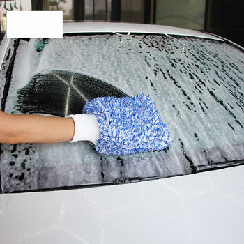 Мека абсорбираща ръкавица с висока плътност за почистване на кола Ултра мека, лесна за изсушаване детайли на автомобила Микрофибър Madness Washing Mitt Cloth