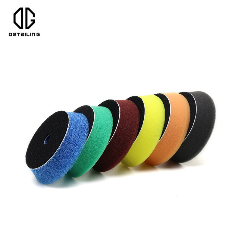 ΛΕΠΤΟΜΕΡΕΙΕΣ καλής ποιότητας 7 τεμ. 80 χιλιοστών σφουγγάρι γυαλίσματος σφουγγάρι γυαλίσματος 3 ιντσών για 3 ιντσών DA/RO/GA Στιλβωτή περιποίησης αυτοκινήτου Λεπτομέρειες αποτρίχωσης