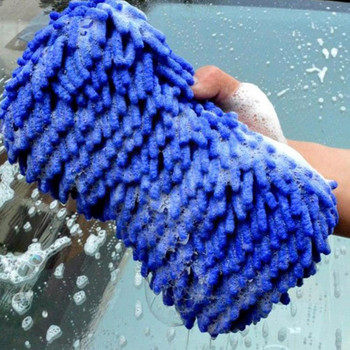 Гъба за миене на автомобил Микрофибър Почистване Грижа за автомобила Четки за детайли Аксесоари Стилизираща кърпа за пране Автомобилна гъба Ръкавици M7X3