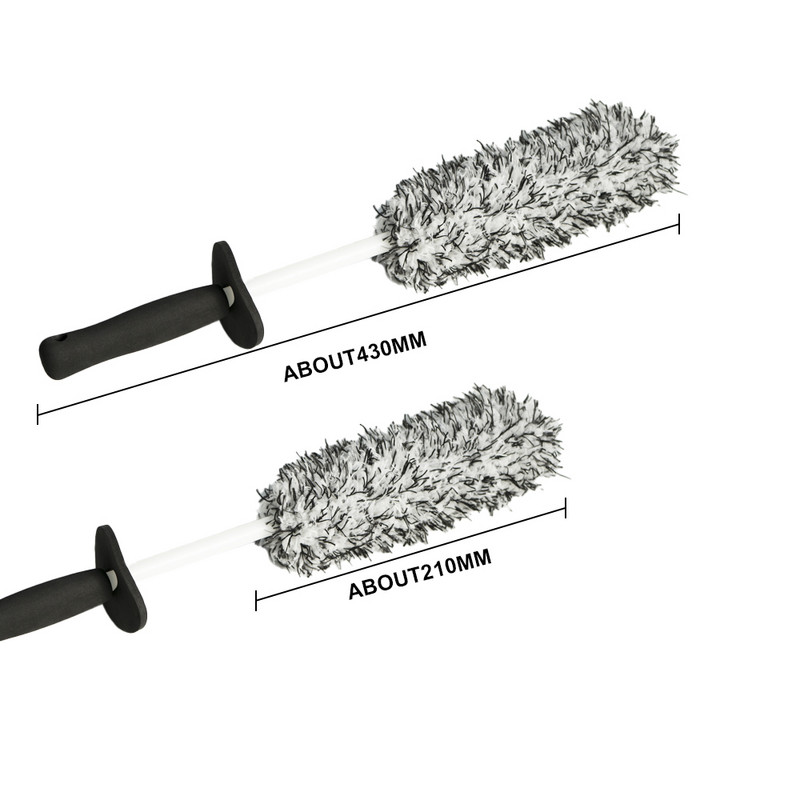 Super četka za čišćenje automobila Superfina vlakna Napredna četka za kotače Protuklizna ručka Lako se čisti Žbica naplatka Kotači Dijelovi automobila