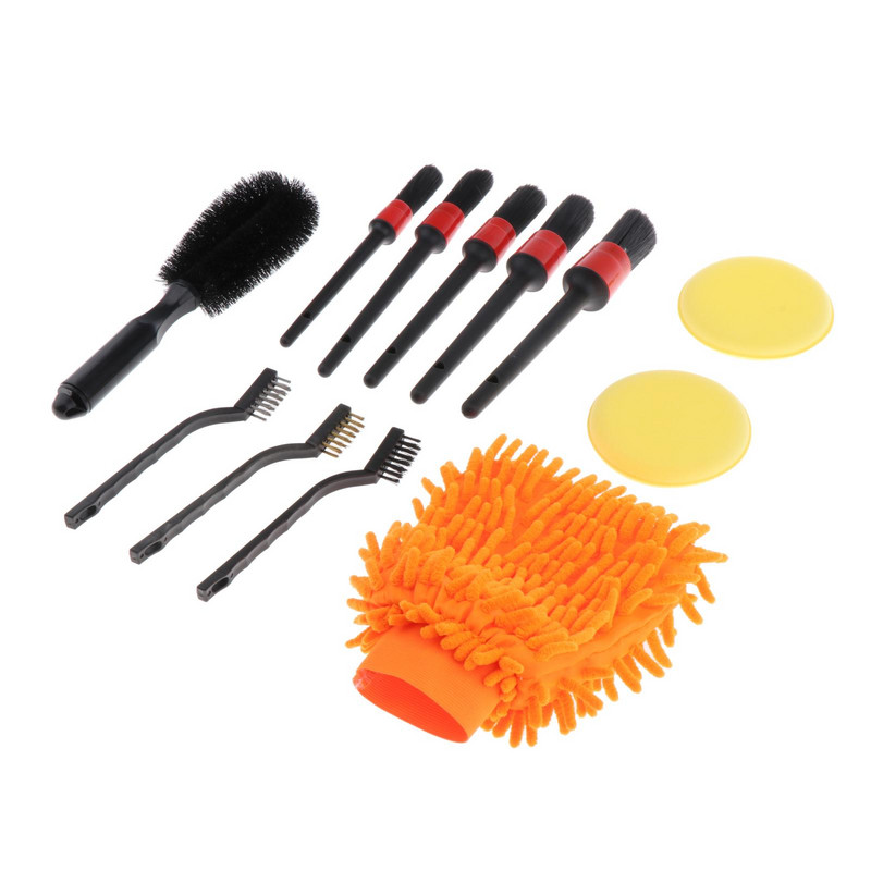 5/12 tk detailiharjade komplekt Autode puhastusharjade komplekt Autode rataste rehvihari Universaalne hari autole, veoautole, mootorrattale