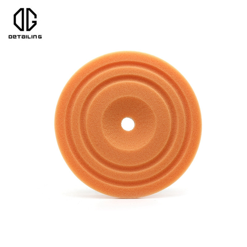 ΛΕΠΤΟΜΕΡΕΙΕΣ Νέας σχεδίασης 5 ιντσών Γυάλισμα και γυάλισμα δίσκου αφρού γυαλίσματος τροχού Σφουγγάρι αποτρίχωσης για την αφαίρεση γρατσουνιών
